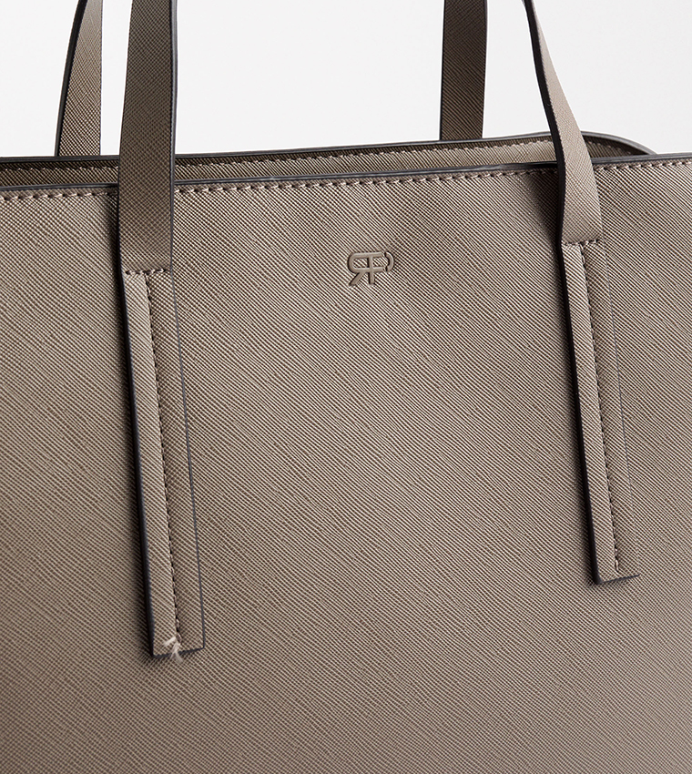 Textured Satchel Bag