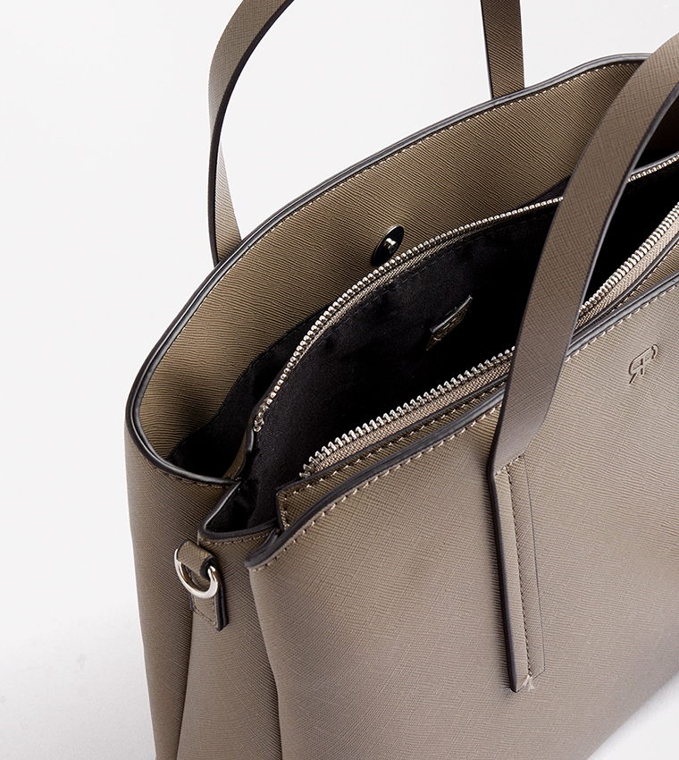 Textured Satchel Bag