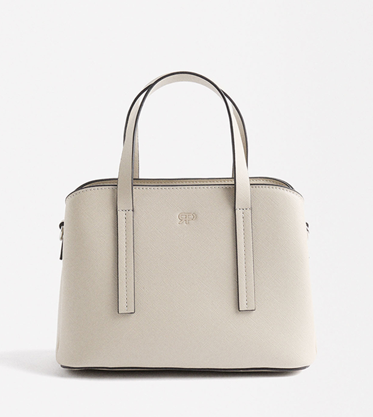 Textured Satchel Bag