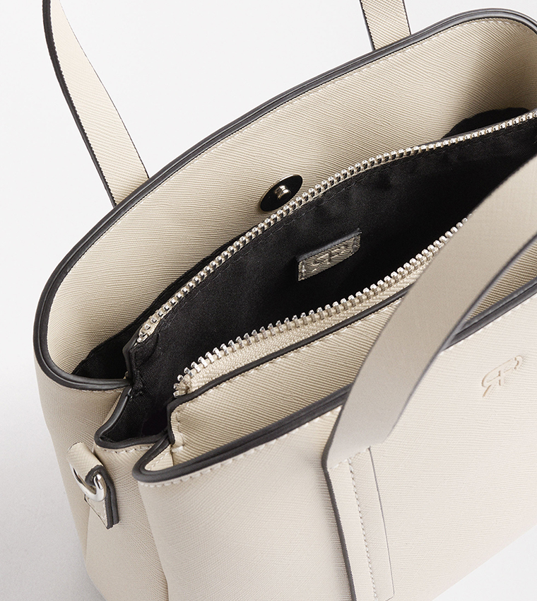 Textured Satchel Bag