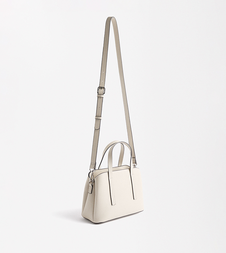 Textured Satchel Bag