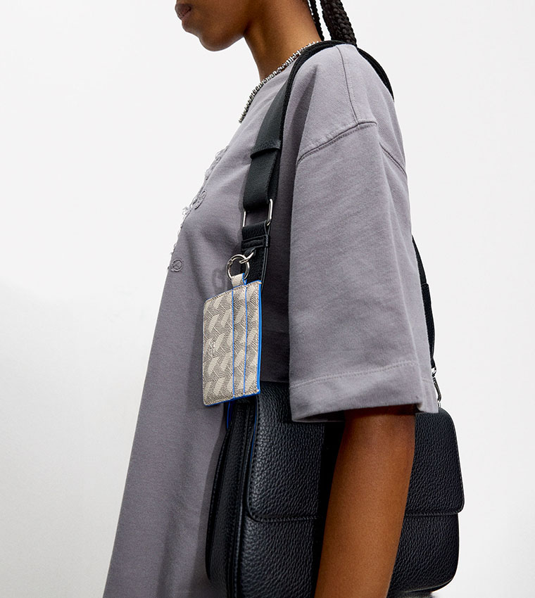 Textured Flap Shoulder Bag
