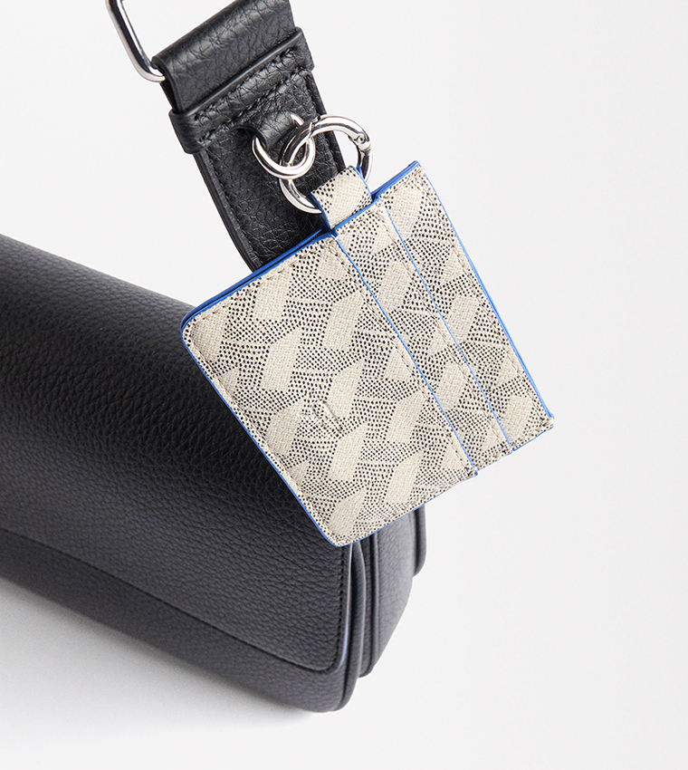 Textured Flap Shoulder Bag