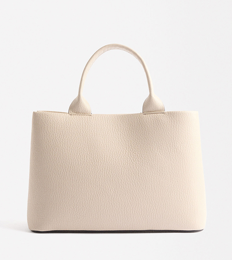 Textured Satchel Bag