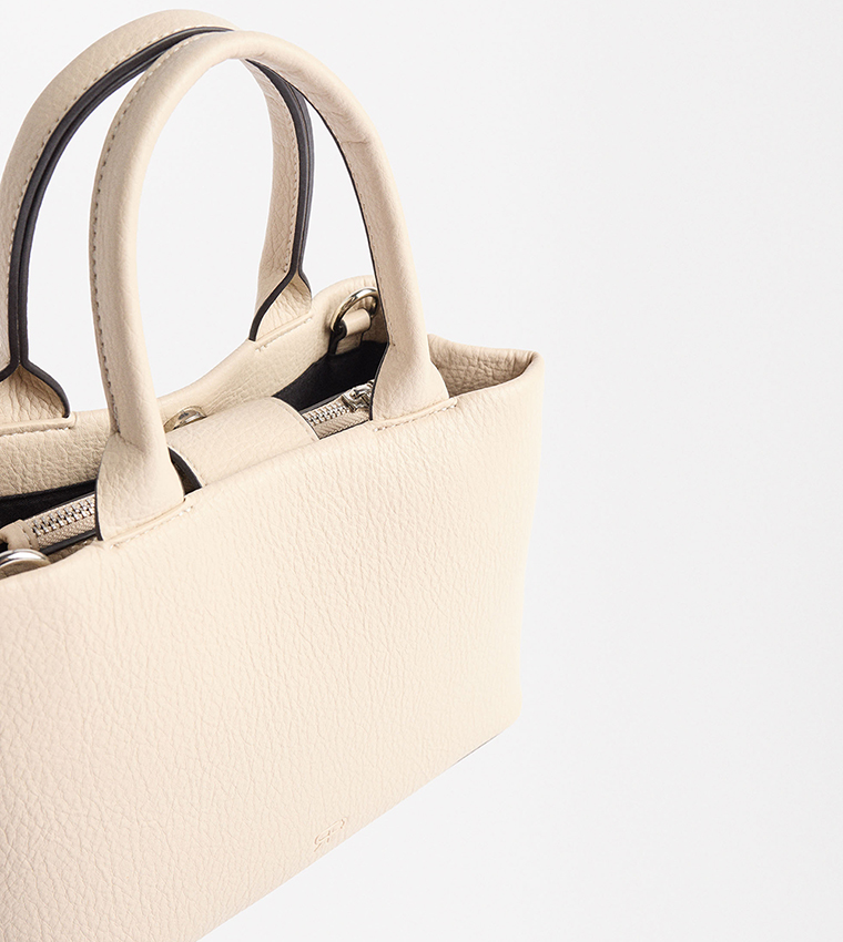 Textured Satchel Bag