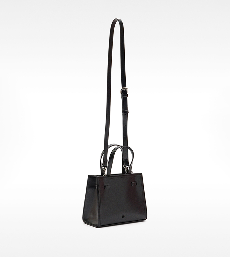 Textured Knot Detail Mini Tote Bag