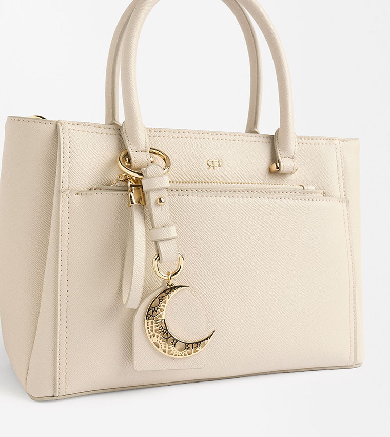 Textured Satchel Bag