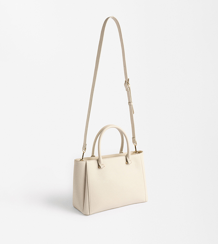 Textured Satchel Bag