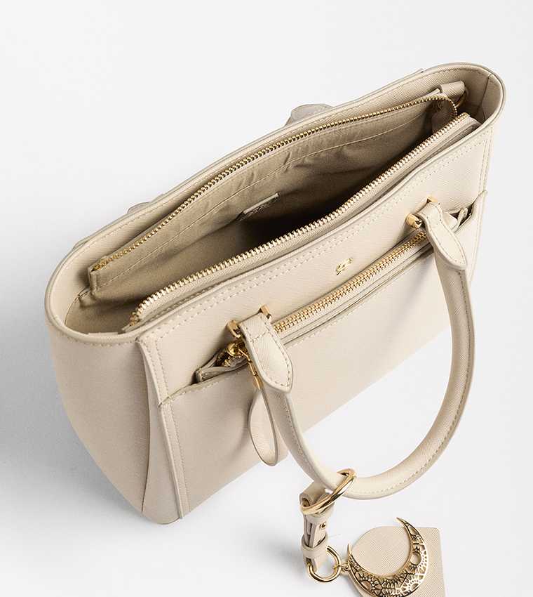 Textured Satchel Bag