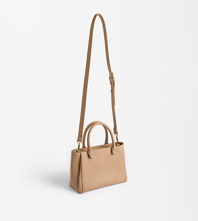 Textured Satchel Bag