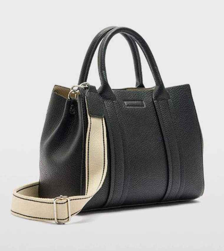 Textured Satchel Bag