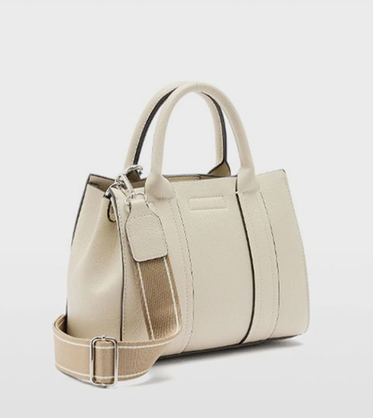 Textured Satchel Bag