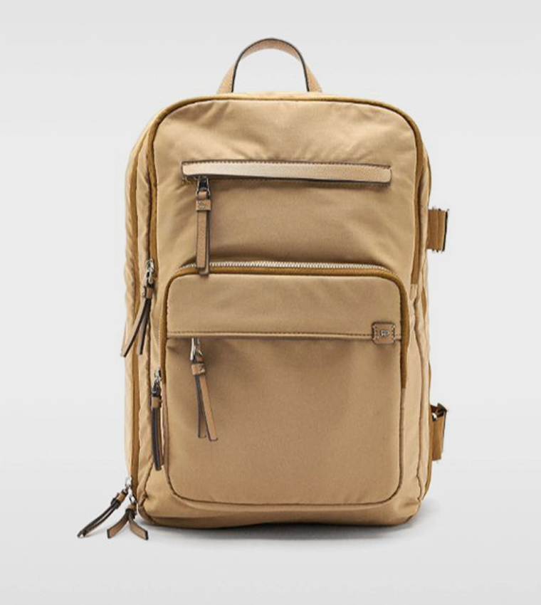 Zippered Nylon Cabin Backpack