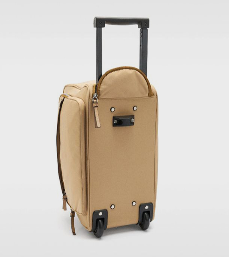 Buy Parfois Nylon Weekend Duffle Trolley Bag In Brown 6thStreet