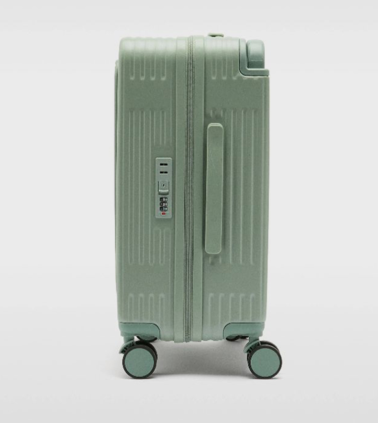 Buy Parfois Textured Trolley Bag In Green 6thStreet UAE