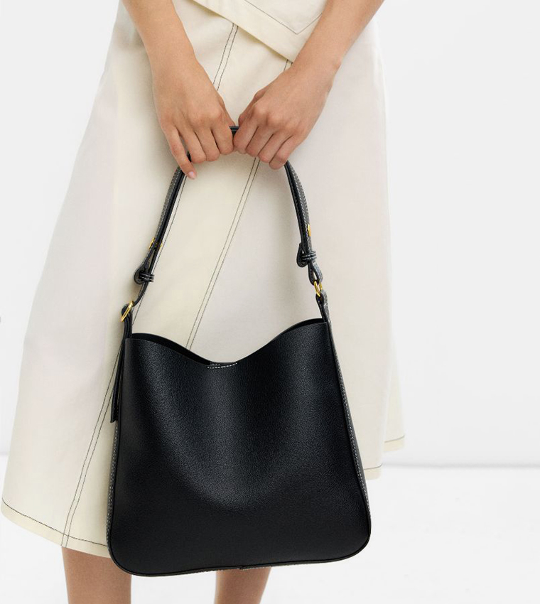 Textured Shoulder Bag