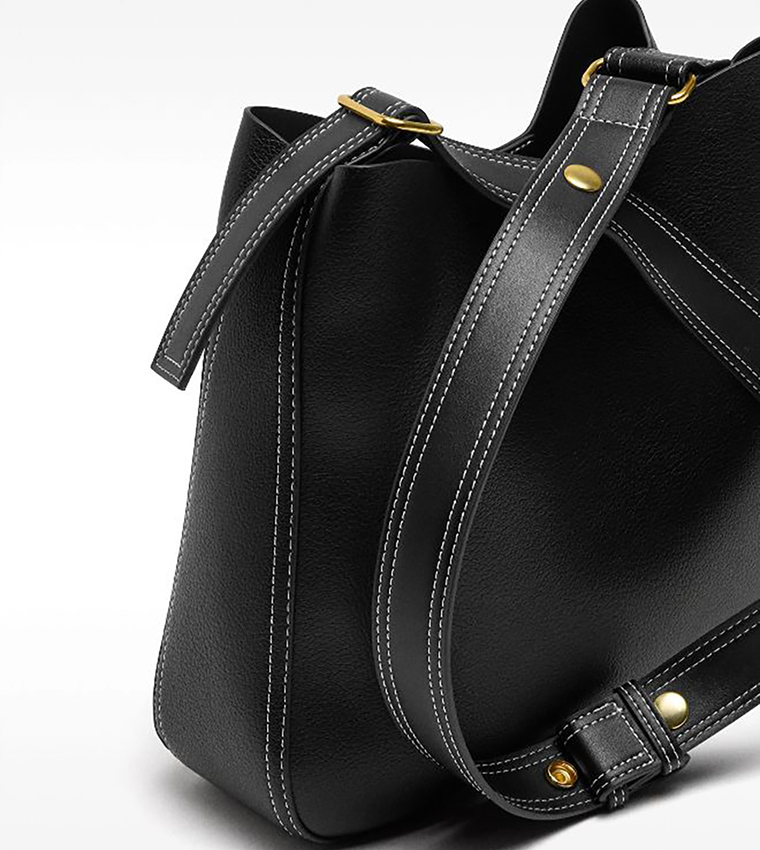 Textured Shoulder Bag