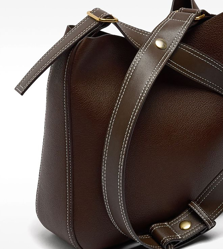 Textured Shoulder Bag