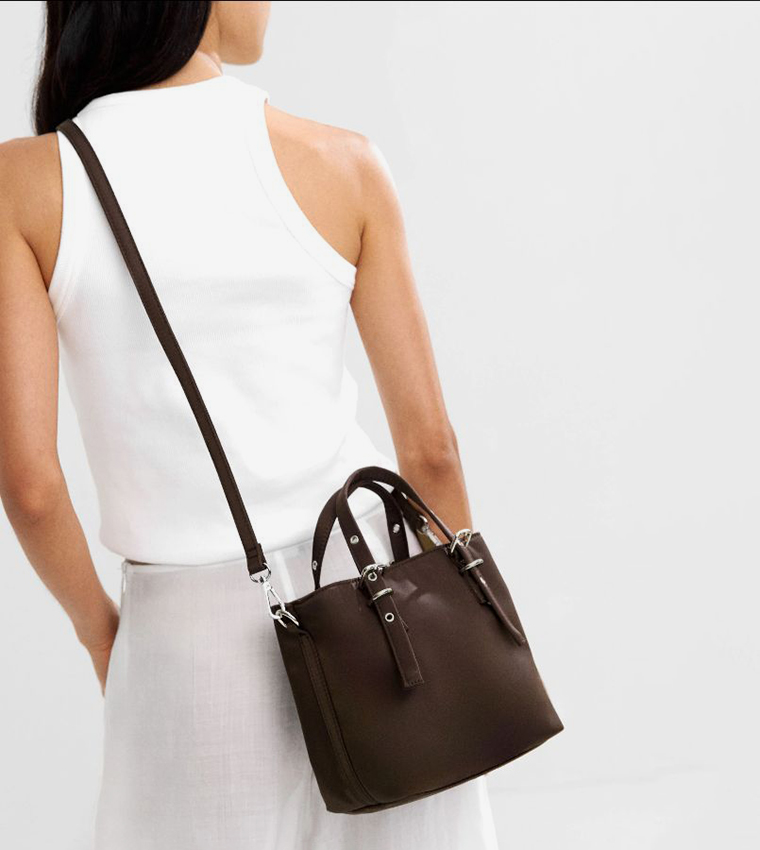 Textured Mini Tote Bag