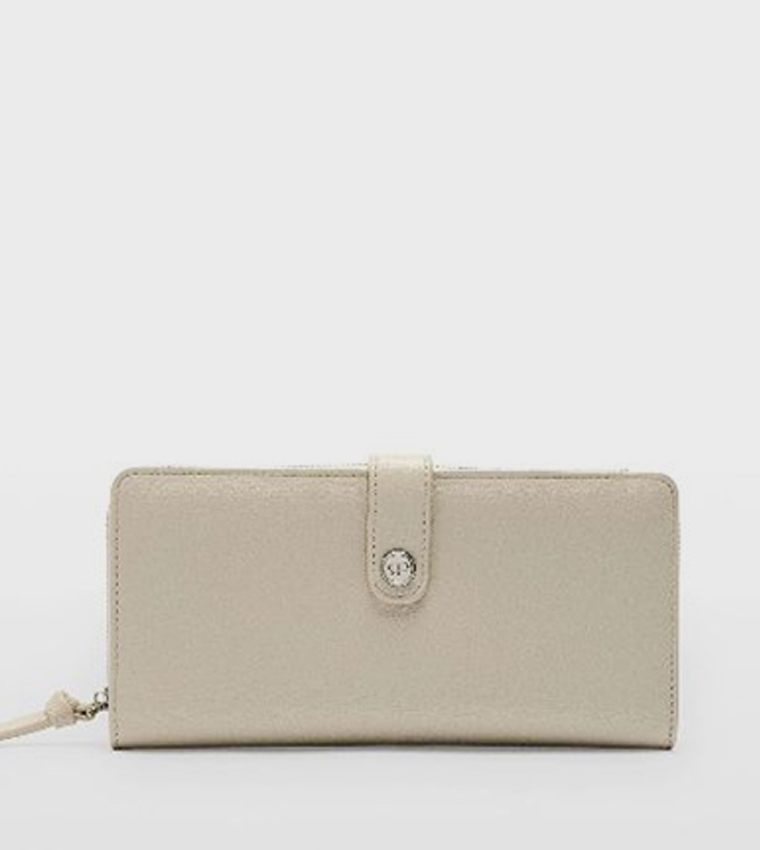 Textured Long Wallet