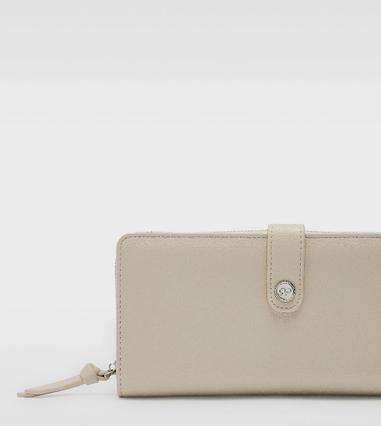 Textured Long Wallet