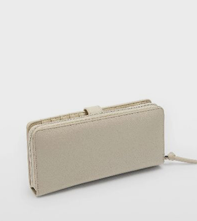Textured Long Wallet