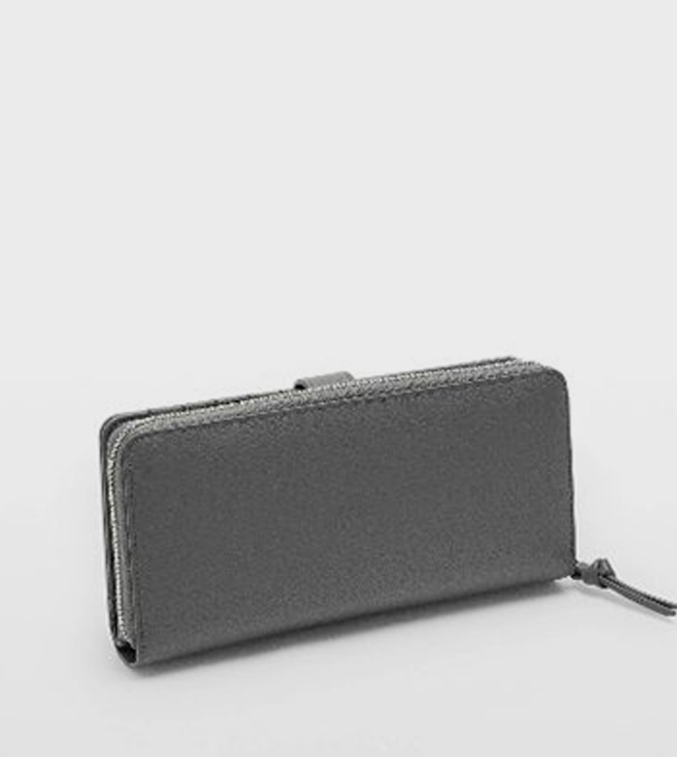 Textured Long Wallet