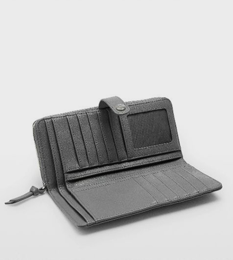 Textured Long Wallet