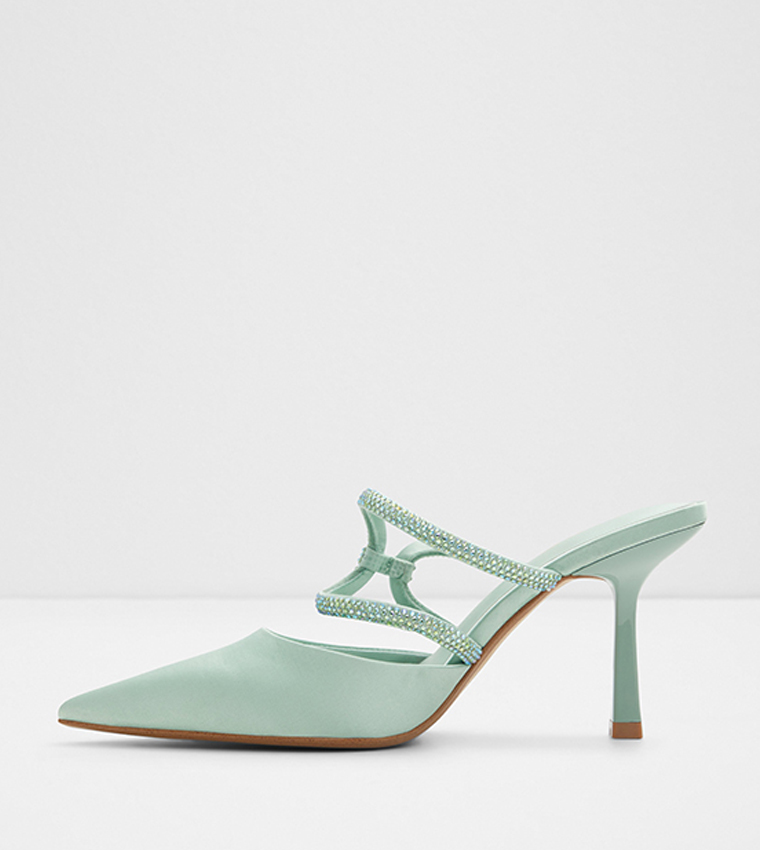PARIZA Embellished Stiletto Heel Pumps