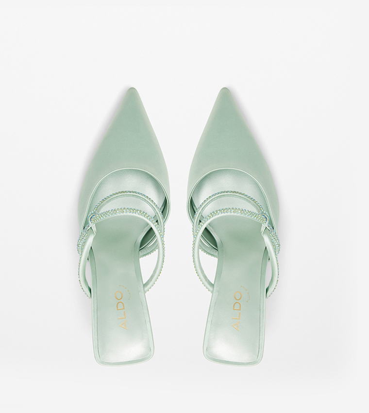 PARIZA Embellished Stiletto Heel Pumps