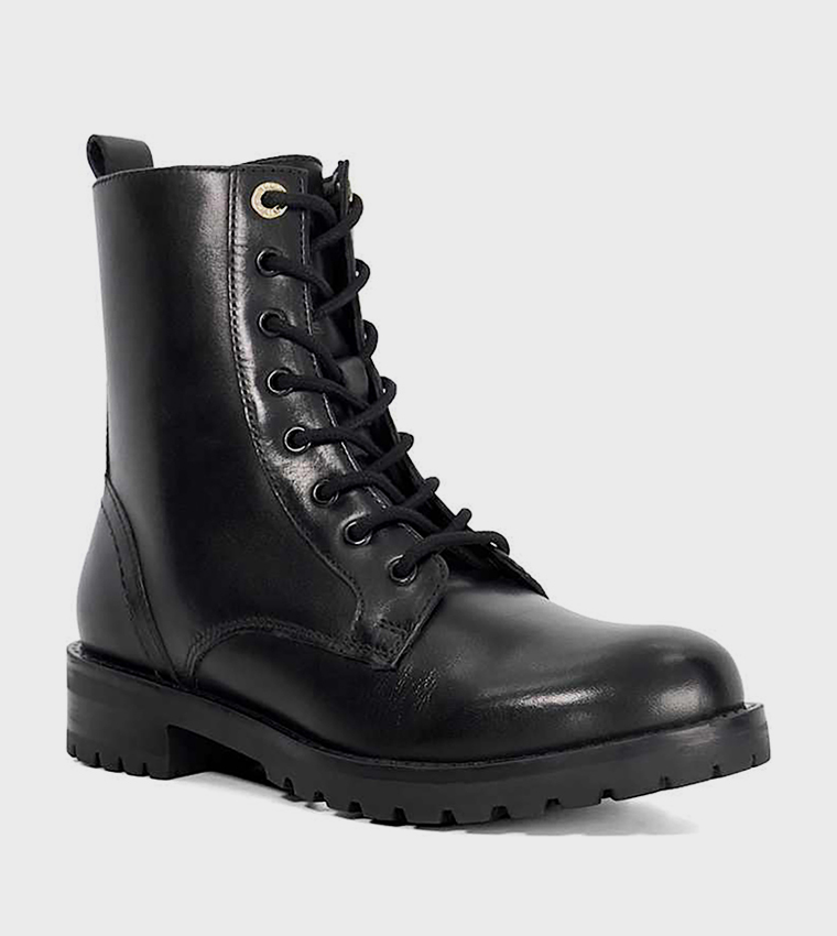 PARTENS Lace-Up Chunky Calf High Boots