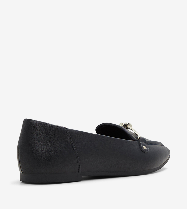 PATSIE Metal Accent Slip-On Loafers