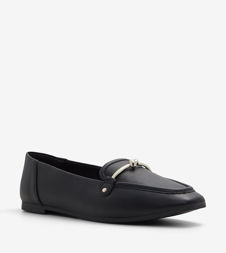 PATSIE Metal Accent Slip-On Loafers