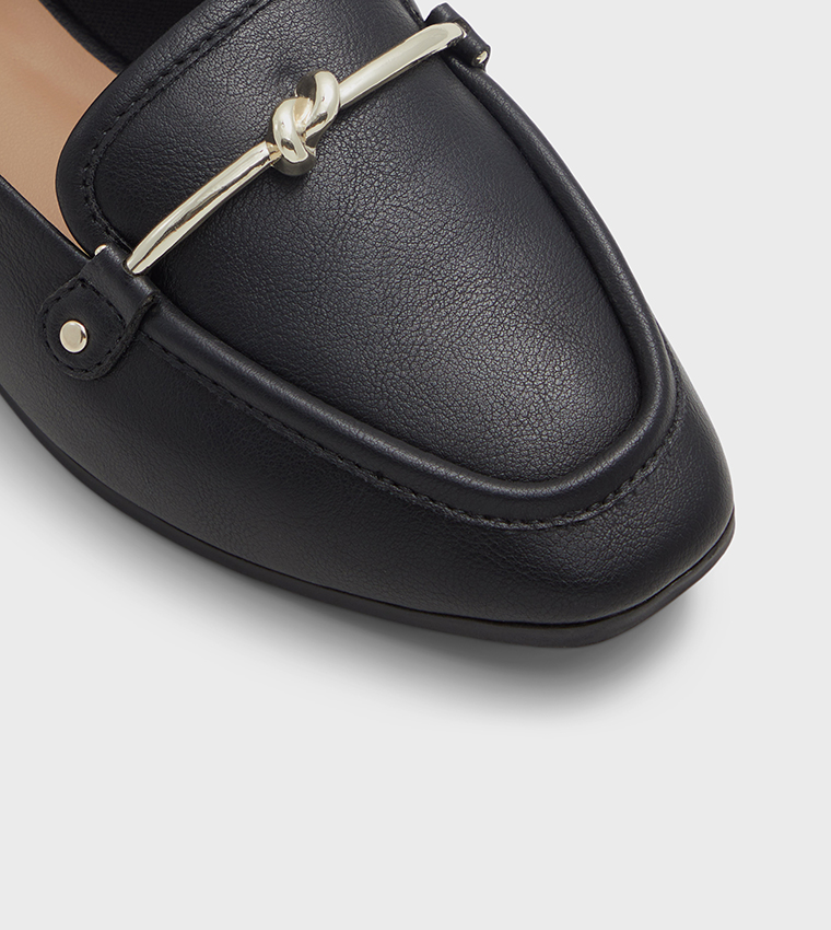PATSIE Metal Accent Slip-On Loafers