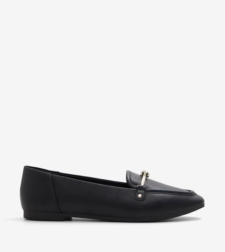 PATSIE Metal Accent Slip-On Loafers