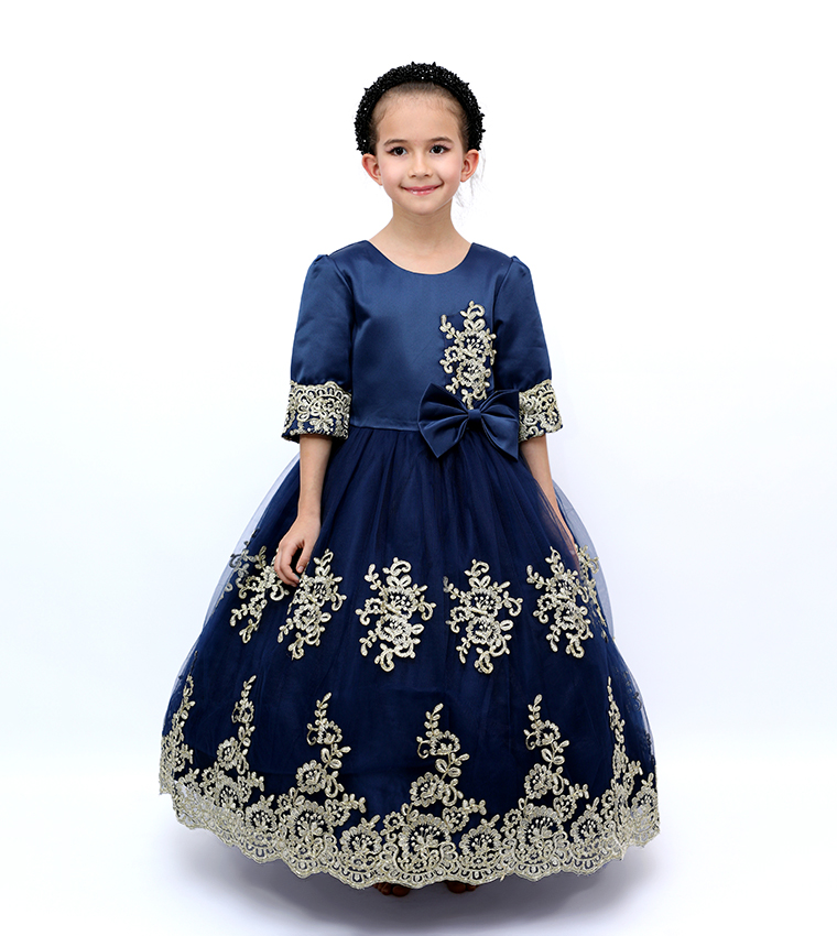 Embroidered Duchess Party Dress