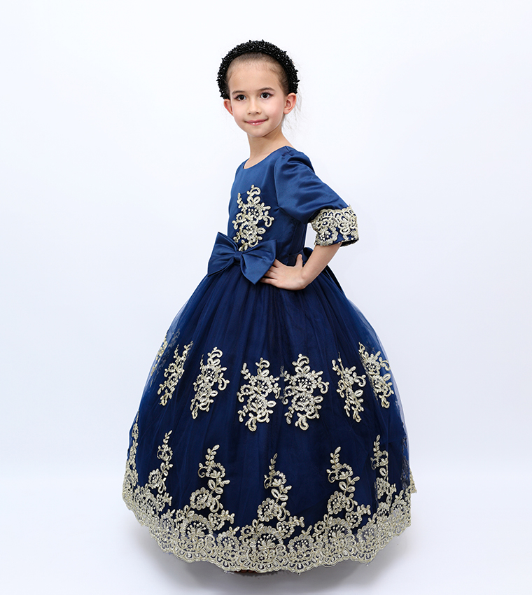Embroidered Duchess Party Dress