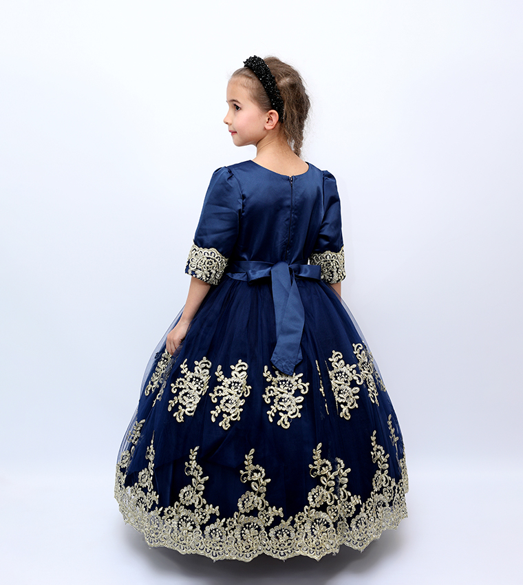 Embroidered Duchess Party Dress
