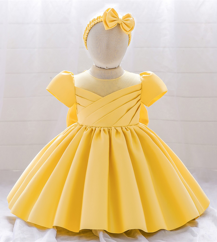 Amy Pleated Detail Cap Sleeves Party Dress