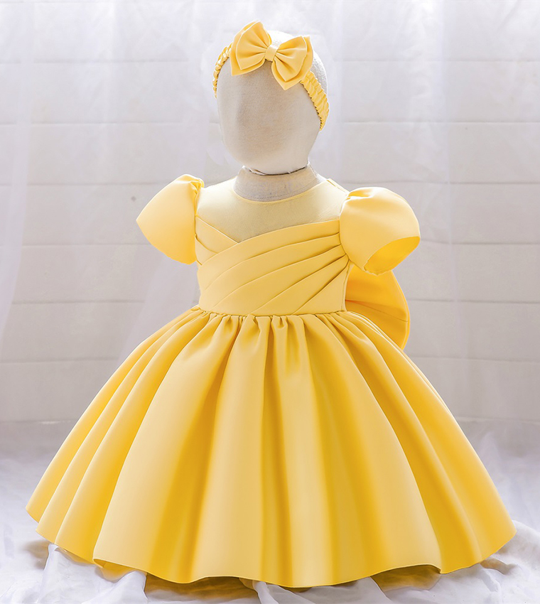 Amy Pleated Detail Cap Sleeves Party Dress