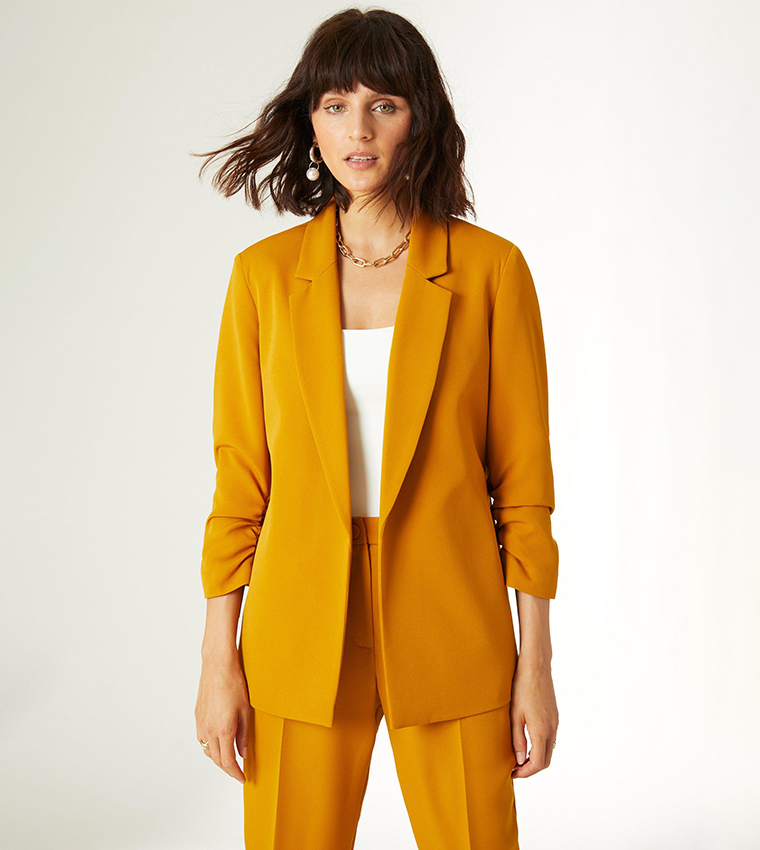 Buy Principles Edge To Edge Ruched Sleeves Tailored Blazer In