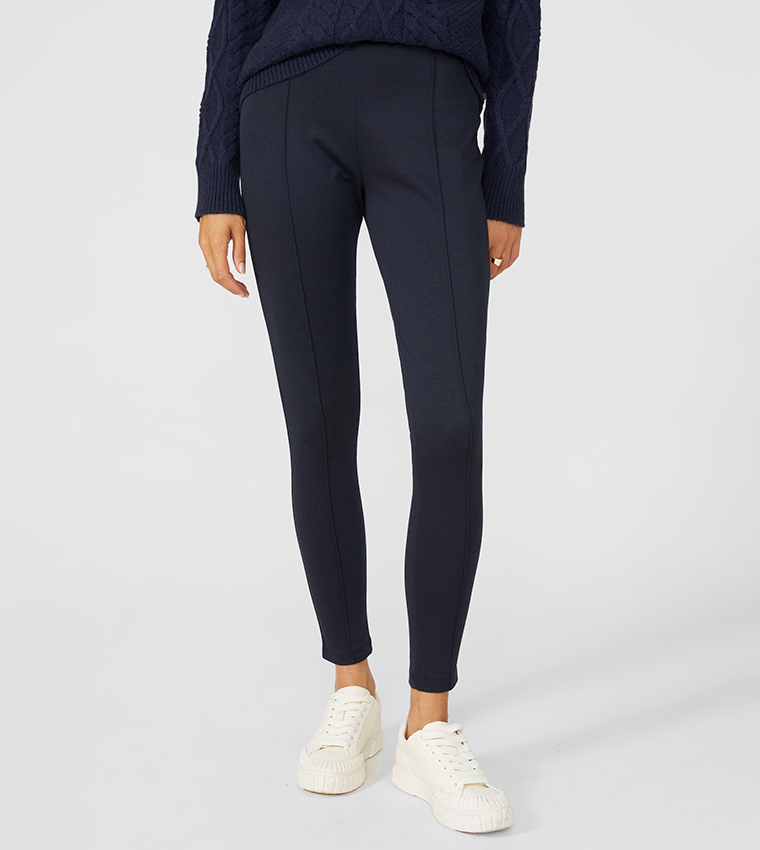 Buy Principles Ponte Pintuck Treggings In Navy