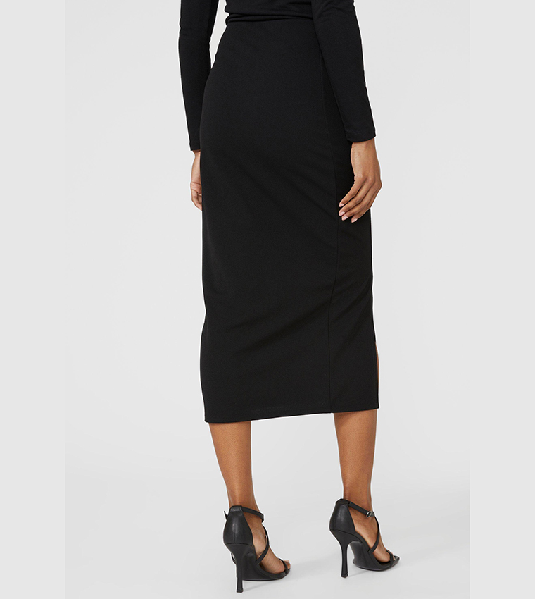 Buy Principles Smart Midi Pencil Skirt In Black | 6thStreet Bahrain