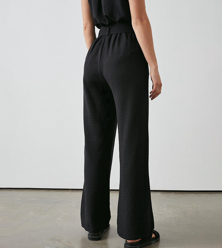 Pantalon Large Vince à Ceinture - Taille 10 - Noir - Neuf Avec étiquettes ($365 Valeur)