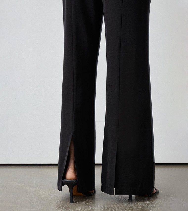 Split Detail Wide Leg Trousers