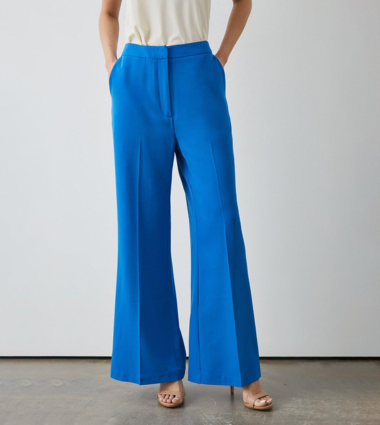 Godske Chiffon Overlay Split Detail Trousers Fuchsia 11200-4086-5505 main image 1