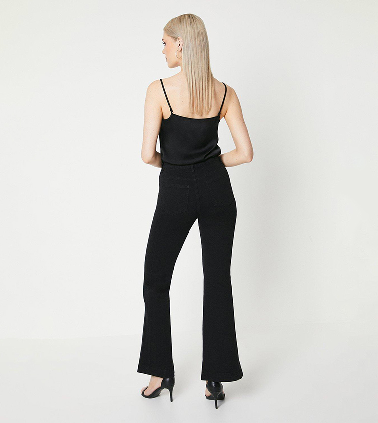 Seam Detail Flared Jeans