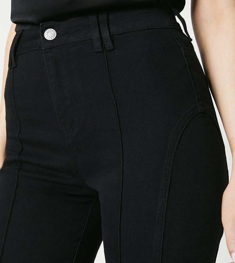 Seam Detail Flared Jeans