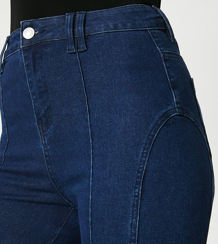 Seam Detail Flared Jeans