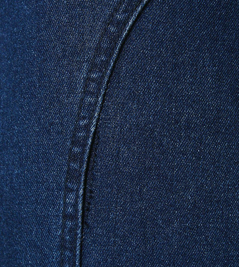Seam Detail Flared Jeans